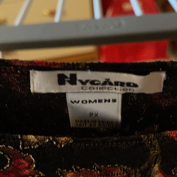 Long sleeve dressy pull over blouse - Picture 3 of 3